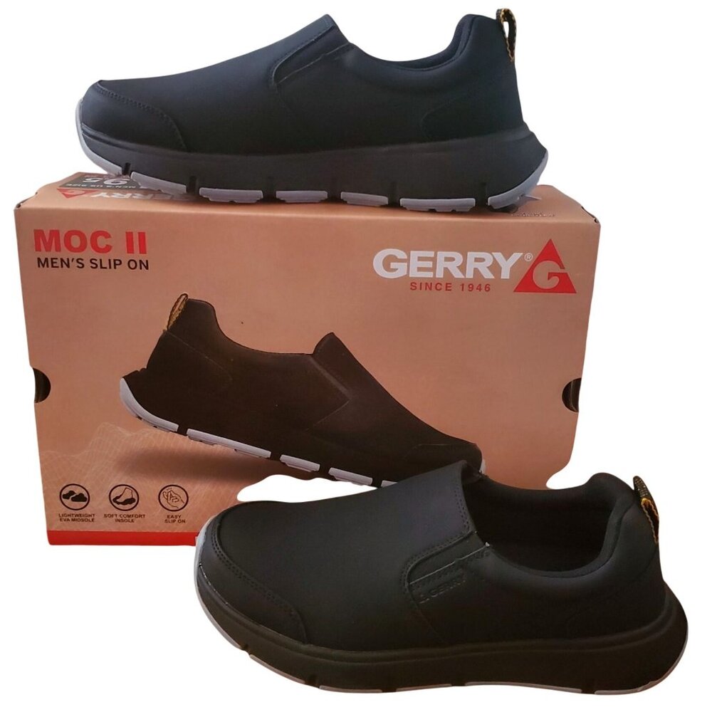 Gerry Weber MOC II Men 9 Sneakers Athleisure Slip On Shoe Athletic Sneaker Black